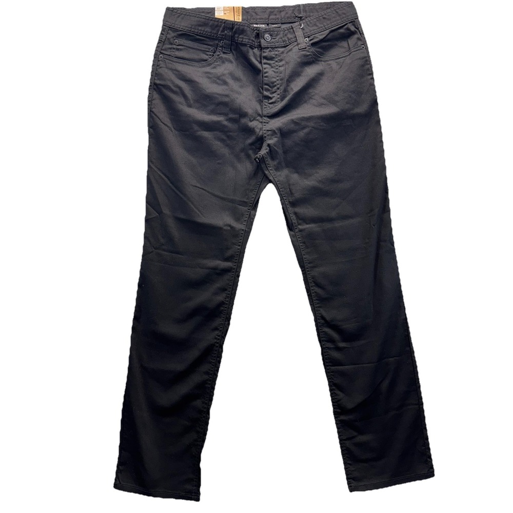 prAna Bridger Jeans Mens 35x32 Black Slim Fit Stretch Denim Pants Outdoor Hiking